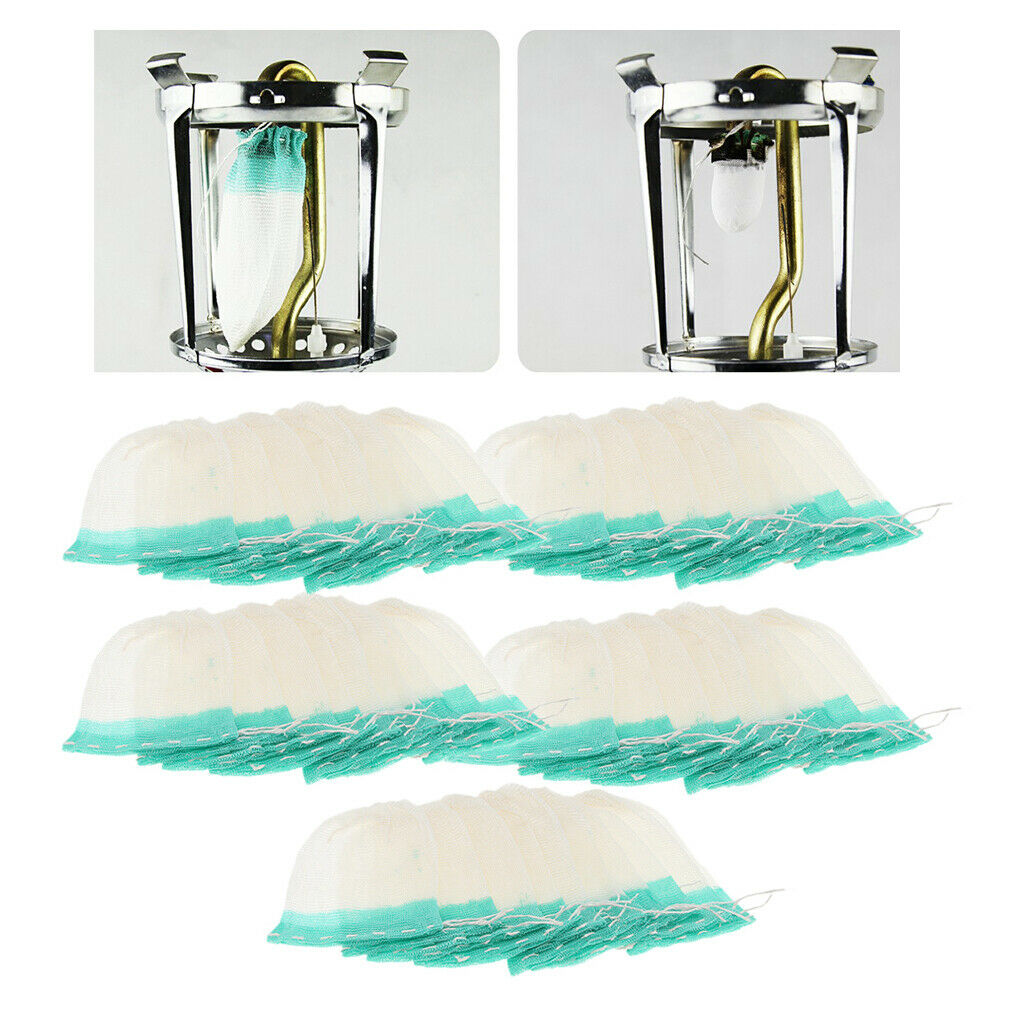 50x Camping Hiking U-shape Gas Lamp Light Lantern Mantles Replacement Covers