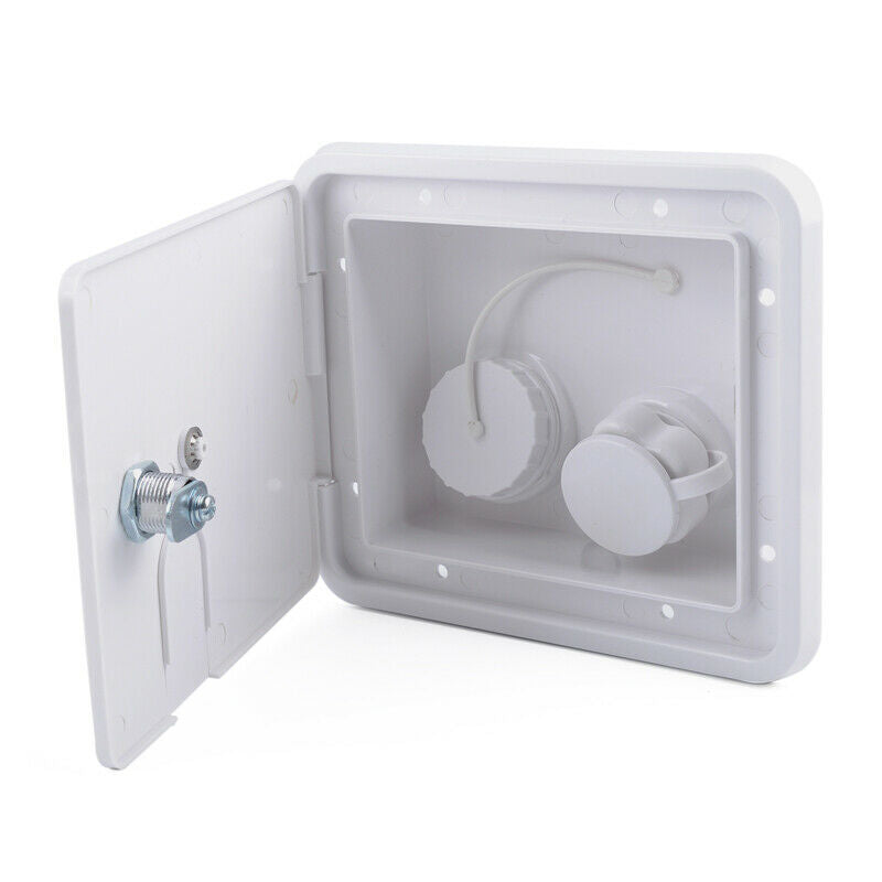 Gravity City Fresh Water Inlet Fill Dish Hatch Lock RV Trailer Camper W/ 2 Keys