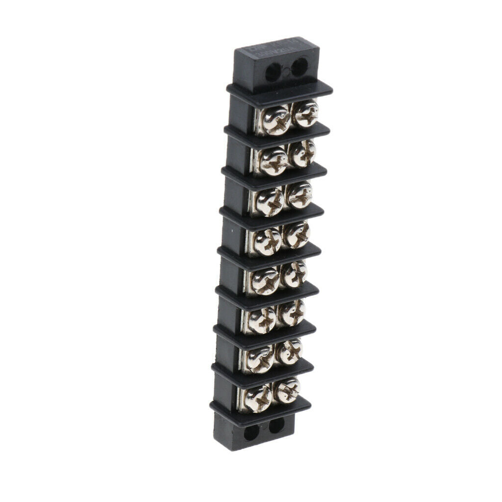 8 Ways 22-12AWG 450V 30A 8 Positions Screw Terminal Strip Blocks Bus Bar