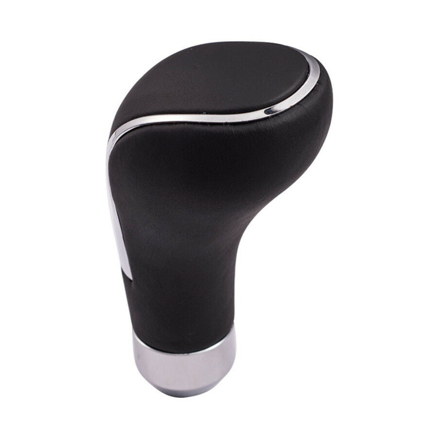 Universal Black PU Leather Car Manual Transmission Gear Shift Knob Shifter Lever