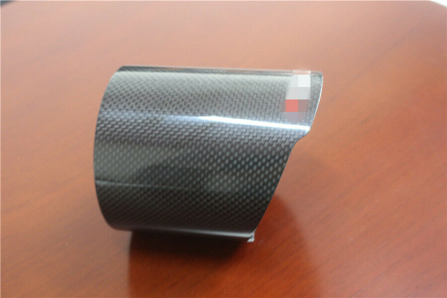 101mm Glossy Real Carbon Fiber Car Exhaust pipe Cover Exhaust Muffler Pipe Tip