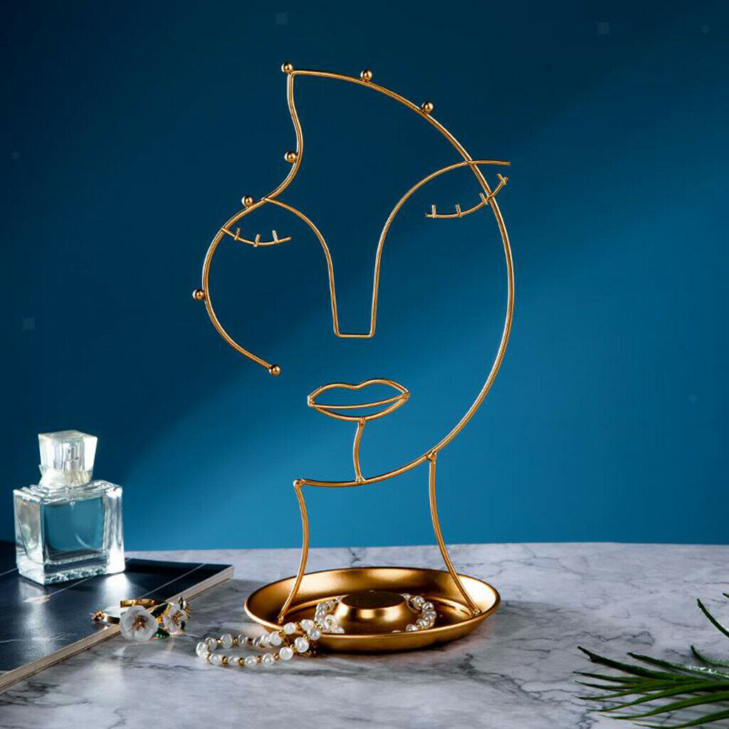 Light Luxury Jewelry Rack Metal Artistic Necklace Crafts Display Storage Decor