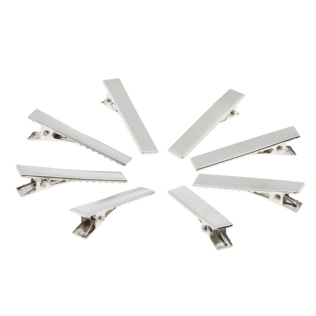 200x Single Prong Alligator Barrette Hair Clip Blanks Findings DIY Hair Bows