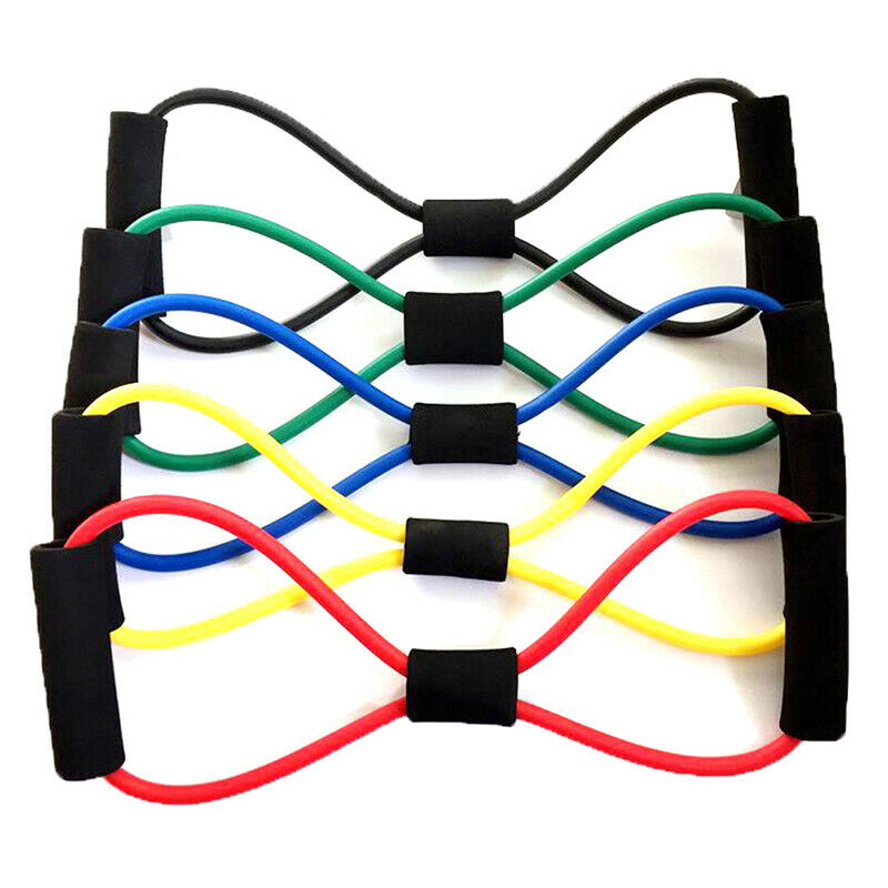Elastic Rubber Resistance Latex Band Loop Yoga Fitness Exercise Training iZ KX