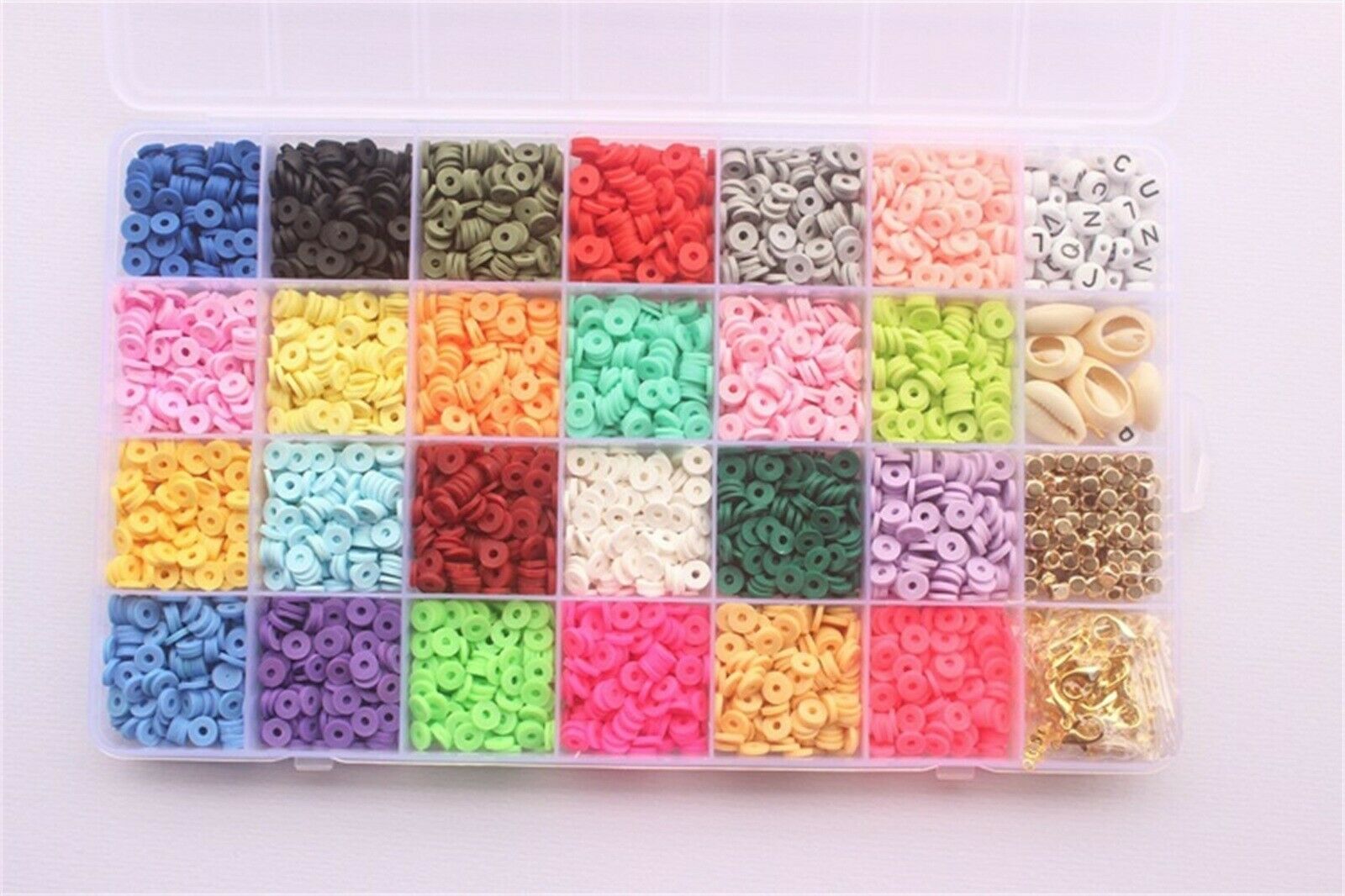 4426PCS 6MM RAINBOW COLOURS SPACE POLYMER BEADS FOR JEWELLERY MAKING