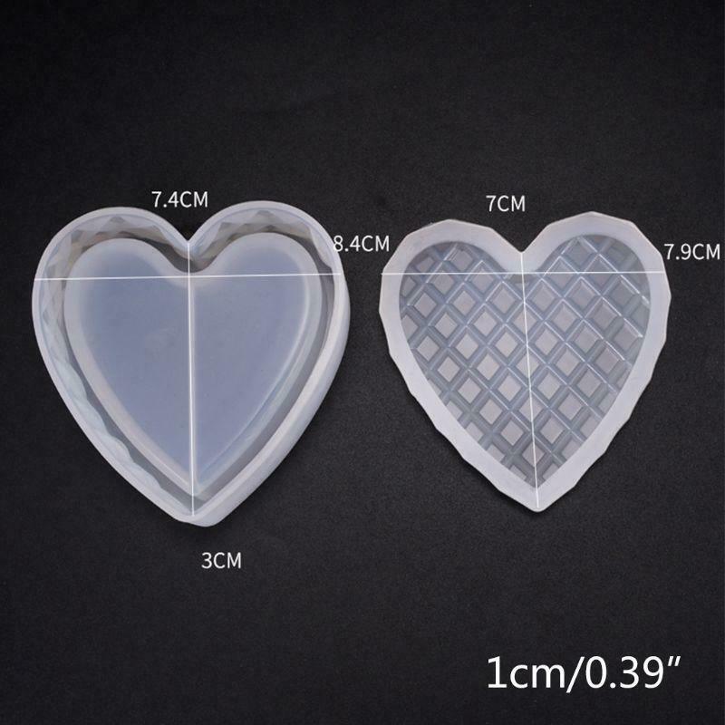 Heart-shaped Cut Section Mold DIY Crystal Epoxy Storage Box Mould Jewelry Gift