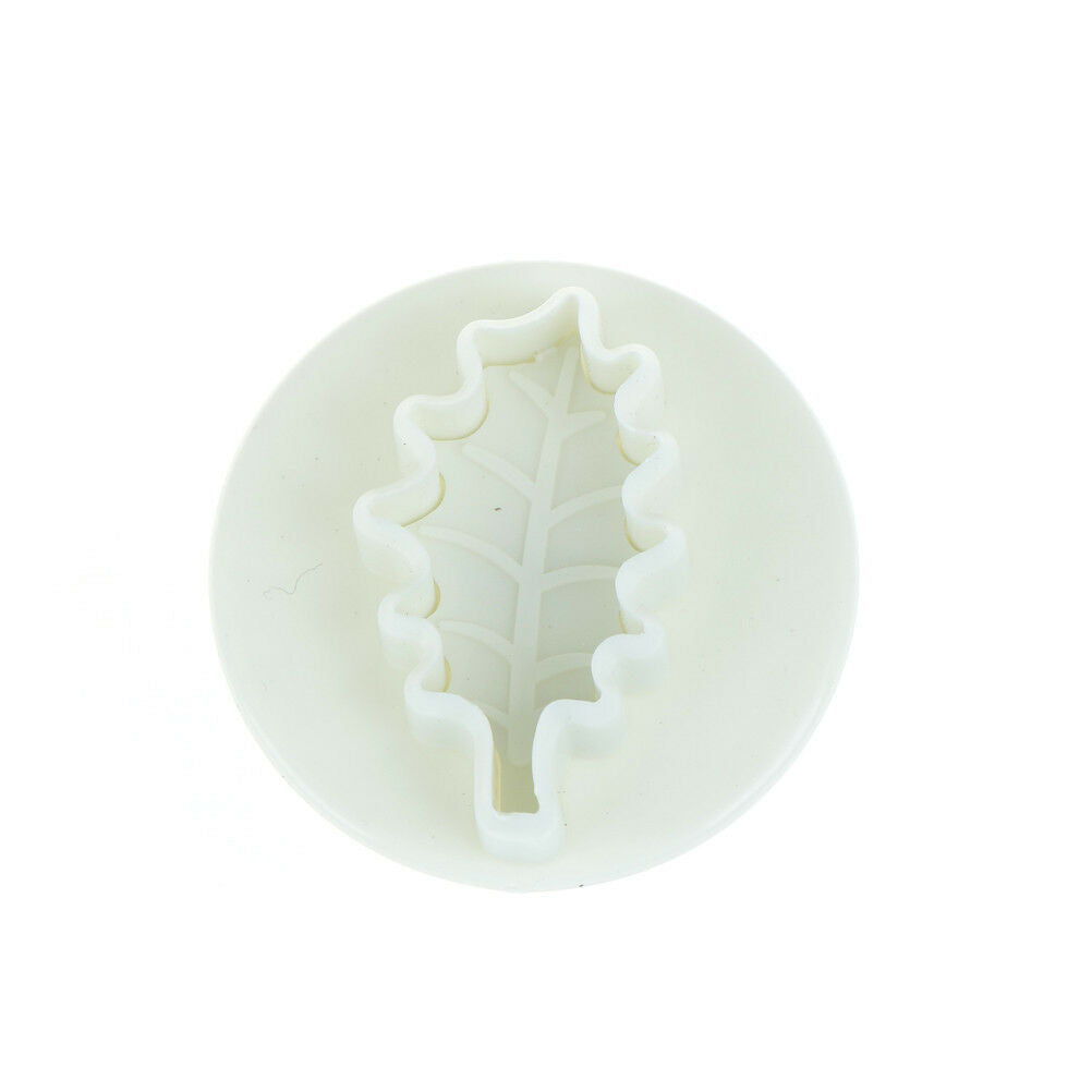 3pcs Leaf Cookie Plunger Cutter Fondant Sugarcraft Mold Cake Decorating Tool BDA