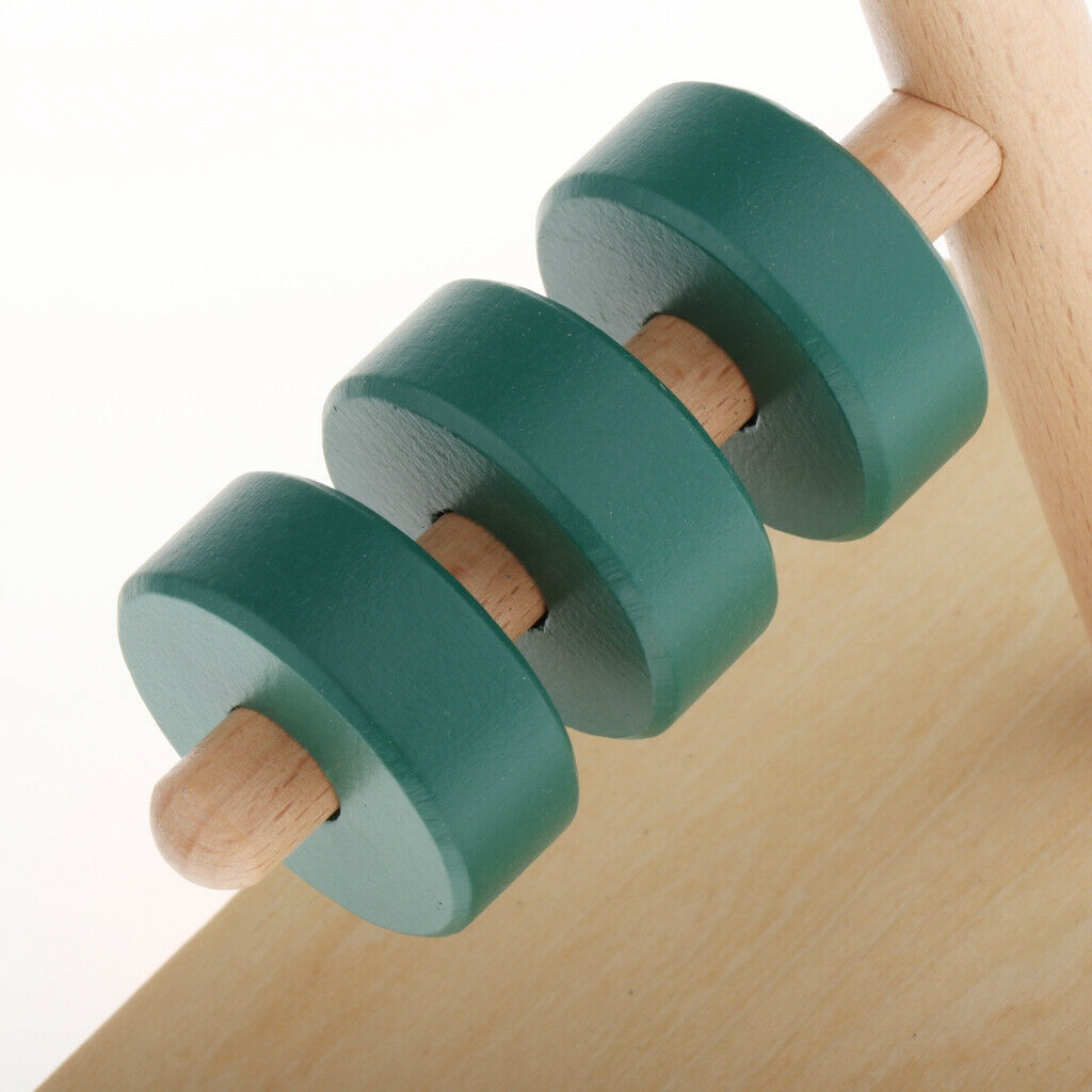 Safety Wood Toddlers Montessori Discs Cylinder Toys Kids Math Teaching Aids