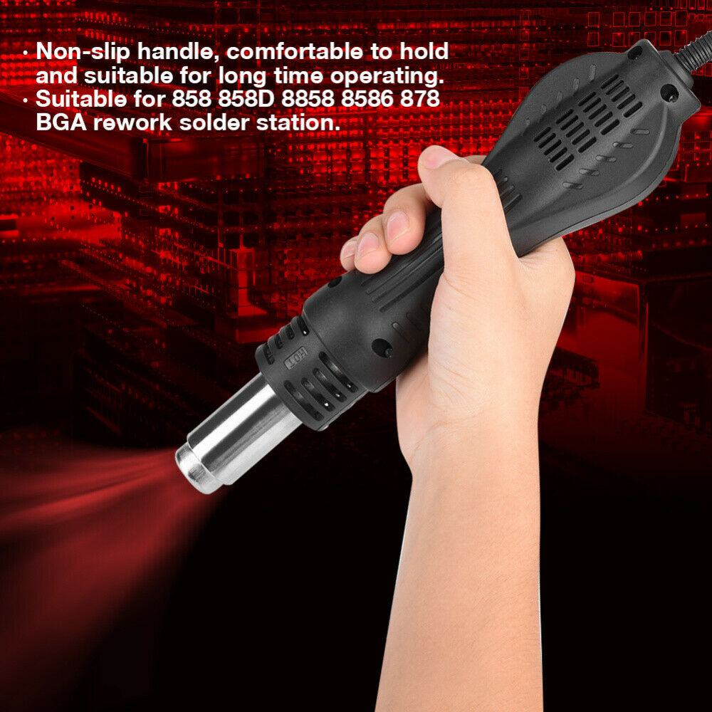 Hot Air Soldering Gun Handle for 858D 8858 8586 BGA Rework Solder Station Repair