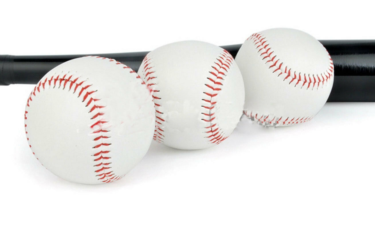 9" Soft Leather Sport Practice & Trainning Base Ball BaseBall Softball New H4DF