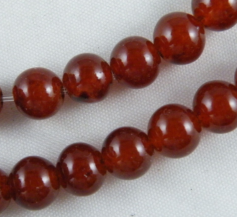 50pcs Red Agate Beautiful Round Spacer Beads 10mm k74
