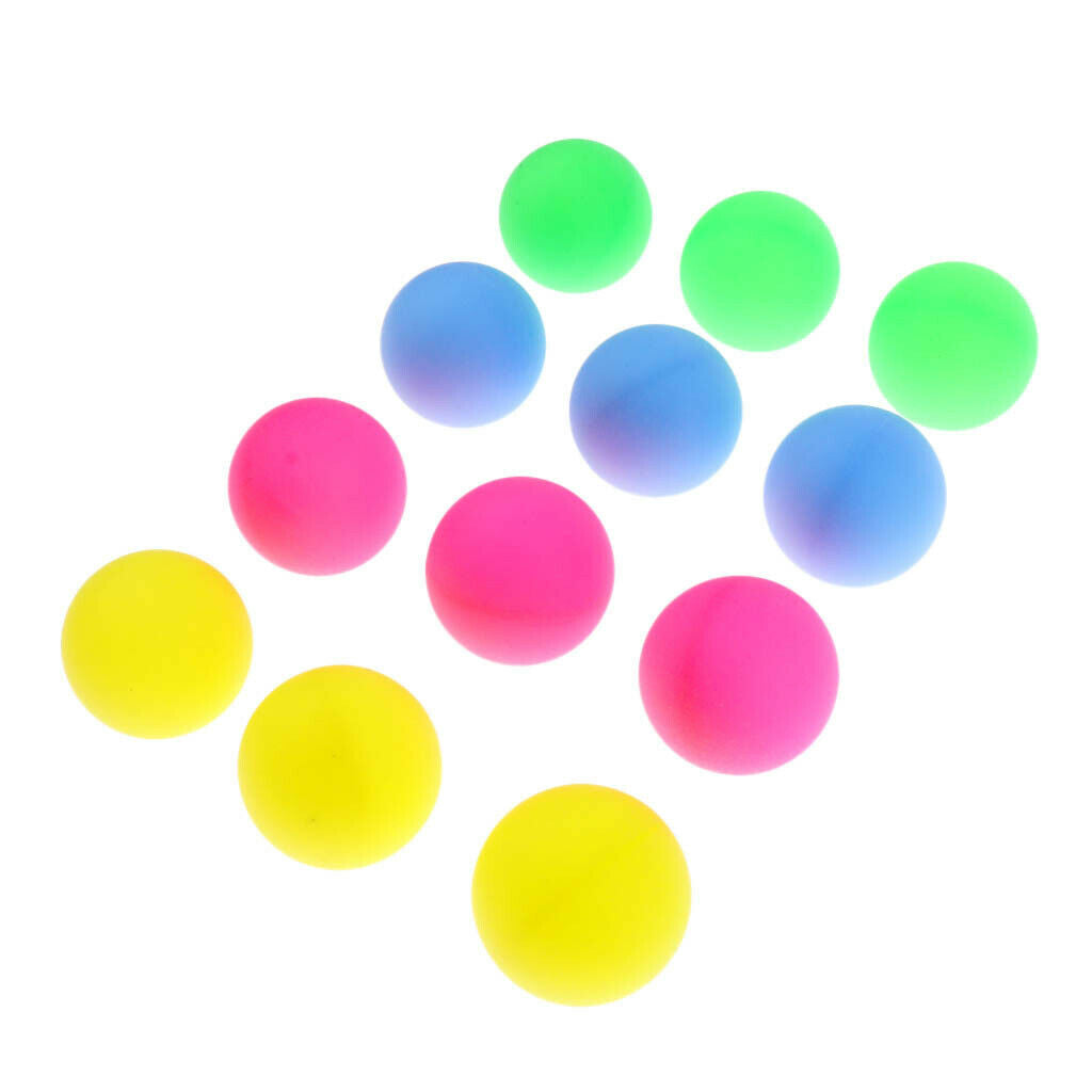 Pack of 12 PP Multi-functional Table Tennis Balls Colorful Party Pet Balls