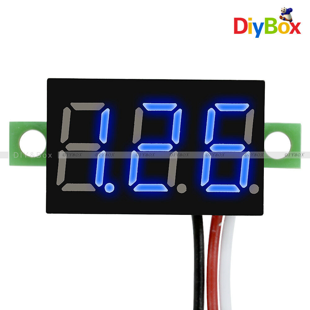 DC 0-30V 3 Wires 0.36 inch LED Panel Voltage Meter 3-Digital Display Voltmeter