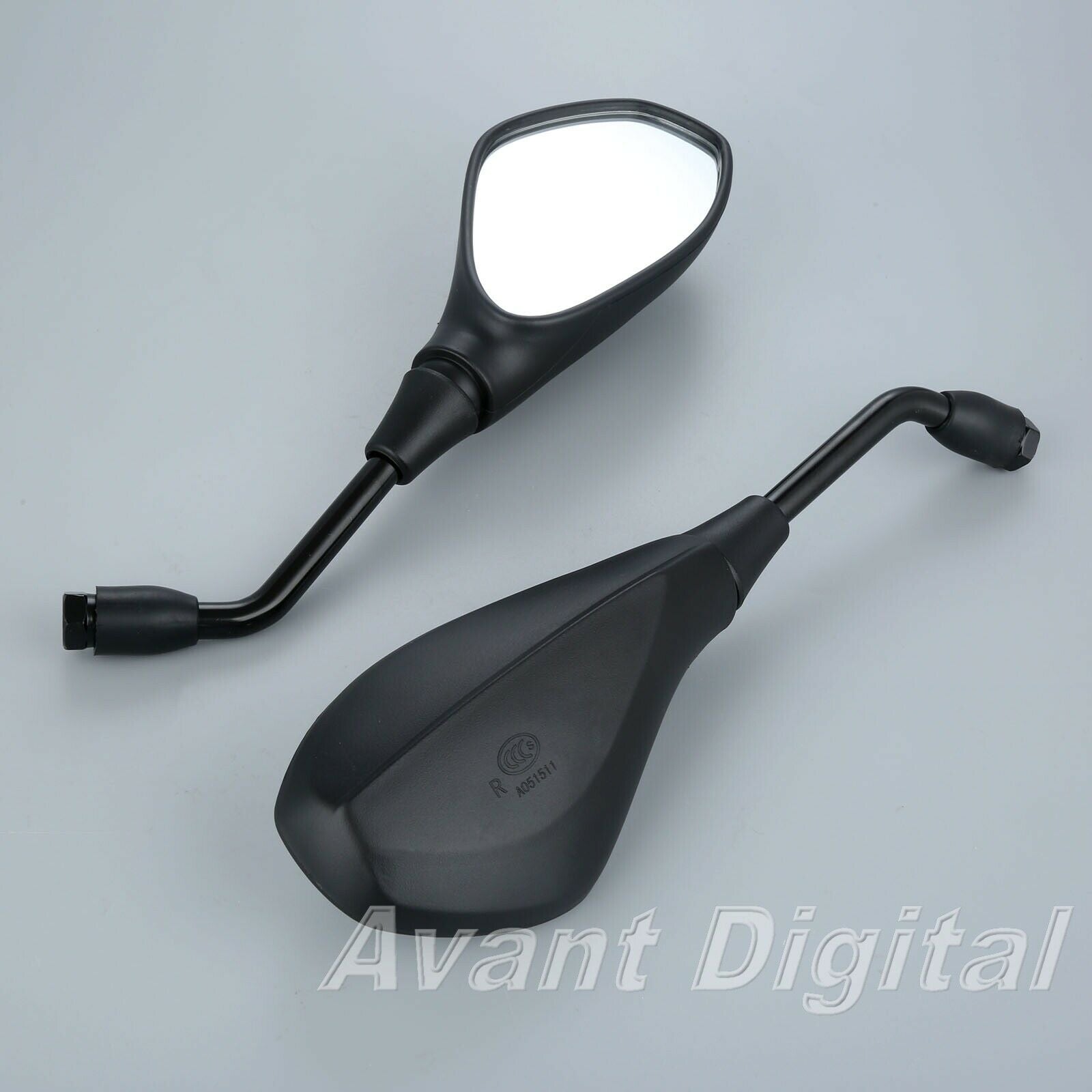 2x 10mm Motorcycle Side Rear View Rearview Mirrors For Yamaha Stratoliner 2011