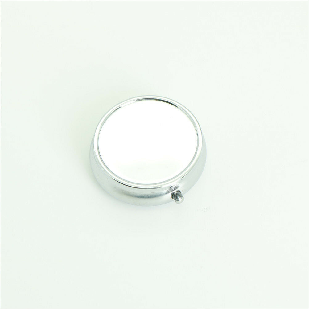 Portable Metal PillBox Medicine Organizer Container Medicine Case Storage .l8