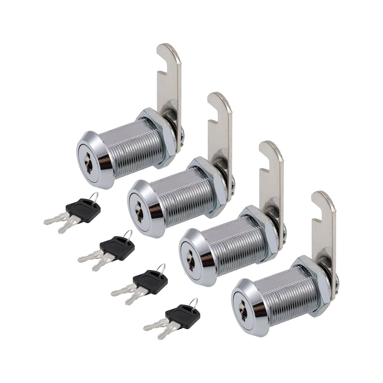 4 Packs 30mm 1-1/8 Inch Cabinet Cam Lock Set for Camper Trailer Door Cabinet
