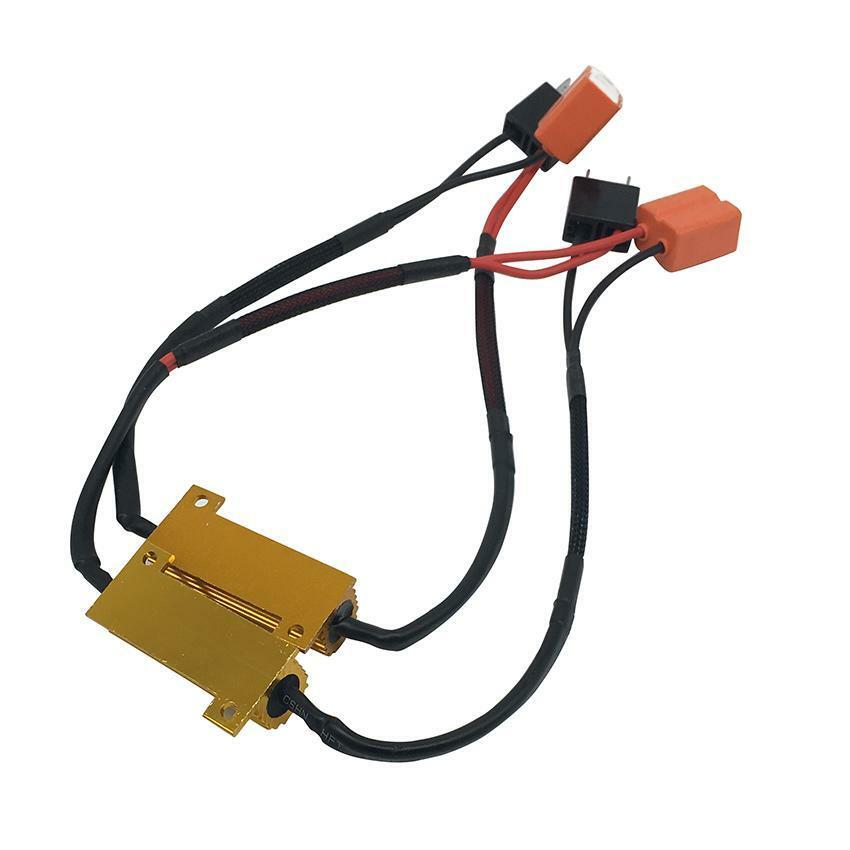 1pc LED Anti Flicker Adapter Error Canceler Canbus Headlight Decoder- H7