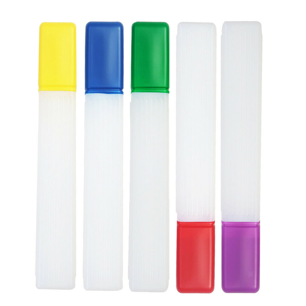 1pcs 41x6cm Plastic Knitting Needle Crochet Hook Tube Case Storage Holder Red