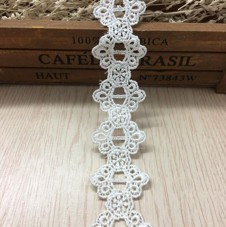 5 Yards Crochet Flower lace Trims Sewing Clothing Decorative Home accessories