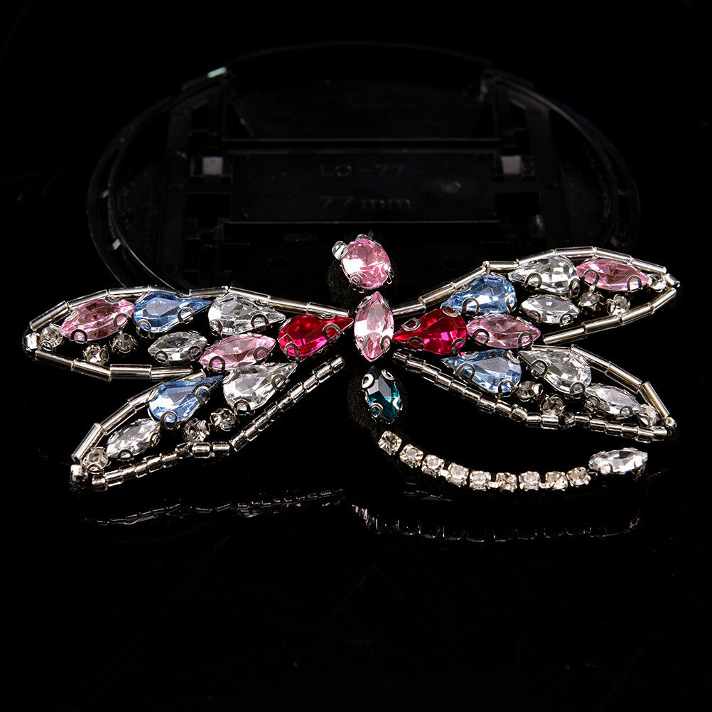 Sequined dragonfly Patch for Clothes Sewing on Rhinestone Beaded Applique.l8