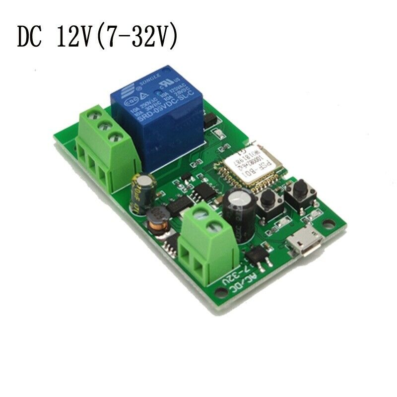 Smart USB 7-32V DIY 1 Channel Jog Inching Self-Locking WIFI Wireless Smart HomB9