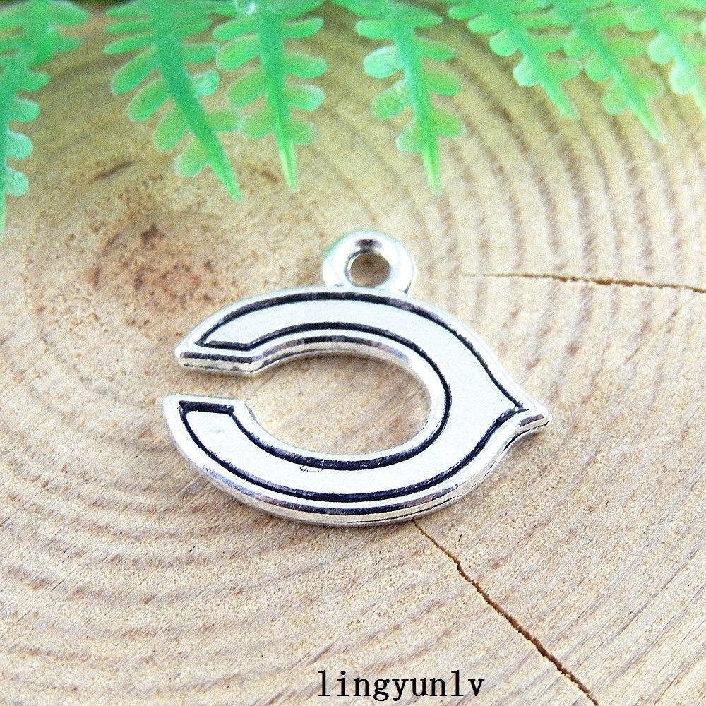 40pcs Enamel Alloy "C" Shape Charms Pendant Crafts Jewelry Findings 51407