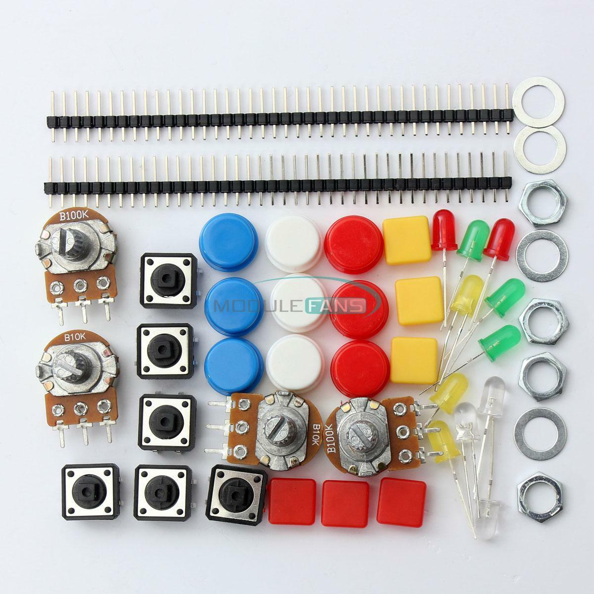 Electronic Parts Pack KIT for ARDUINO Component Switch Button Resistors MF