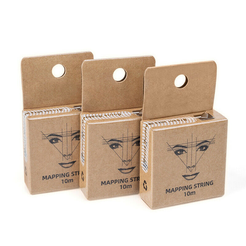 Brown Pre-Inked Mapping Thread Strings Pigment String Tattoo Eyebrow Perman XC