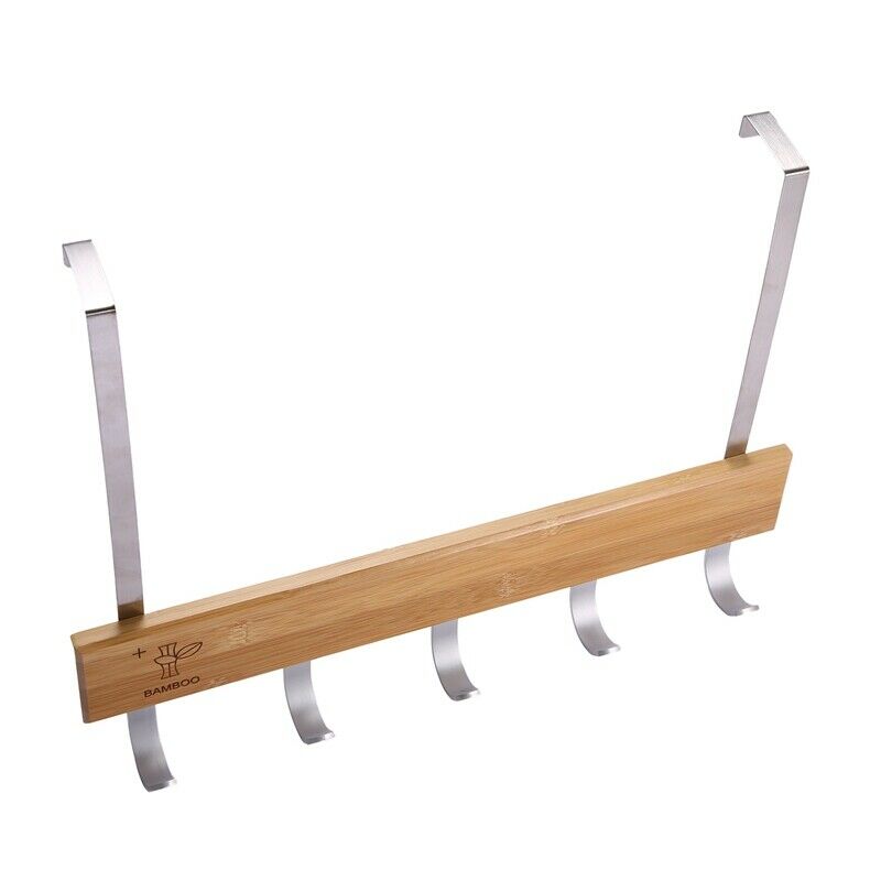 Over Door Hooks Multifunction Hanging Rack Wooden Coat Hanger Door Hook Rack WT1