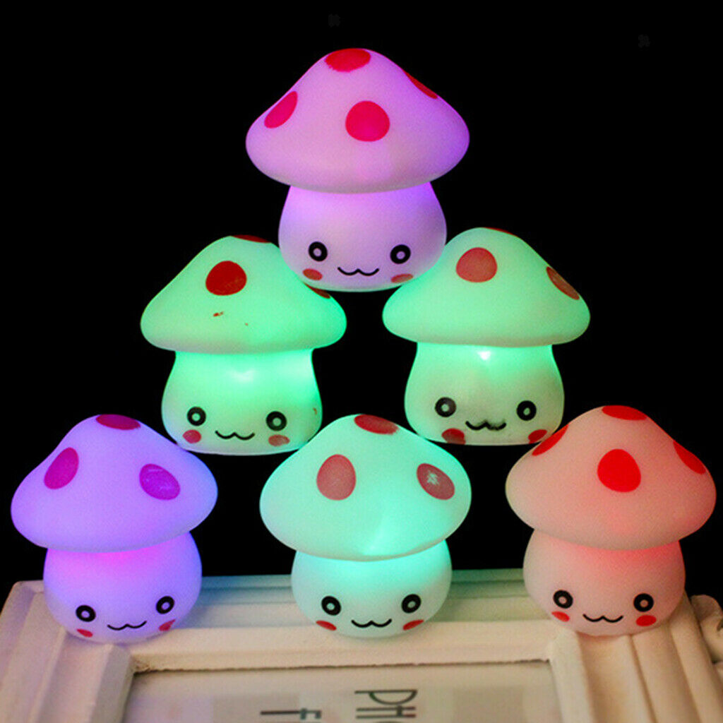 Night Light, 7-Color Changing, Desk Lamp with Button Battery, Best for Children