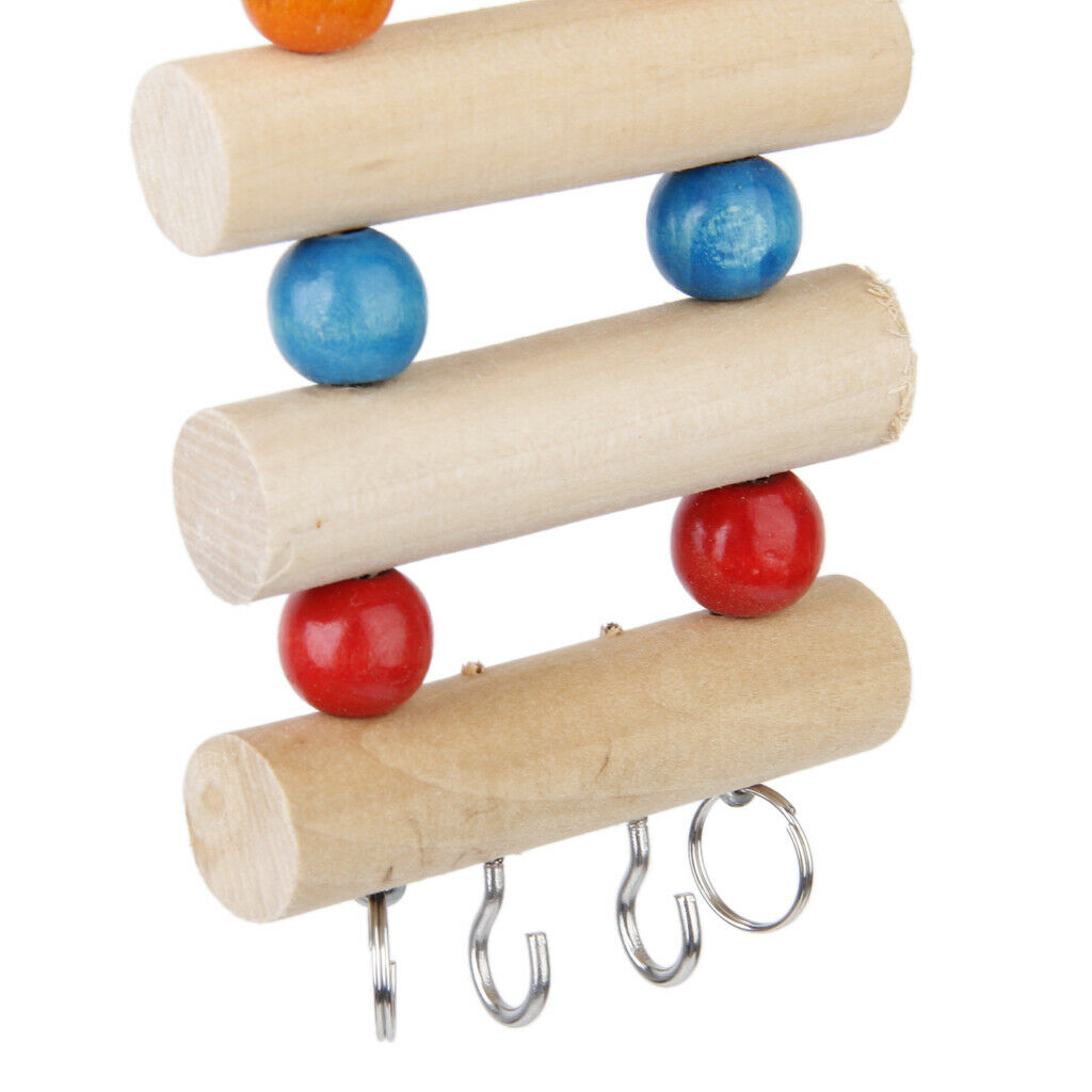 Flexible Wooden Mouse Rat Hamster Ladder Bridge Gerbil Parrot Bird Toys 16cm