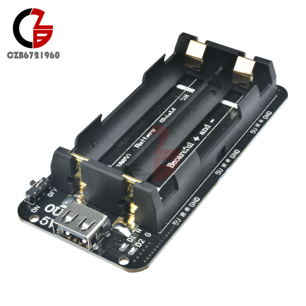 Dual Volt 3V/5V 18650 Battery Shield V8 for Arduino ESP32 WiFi ESP8266 Board