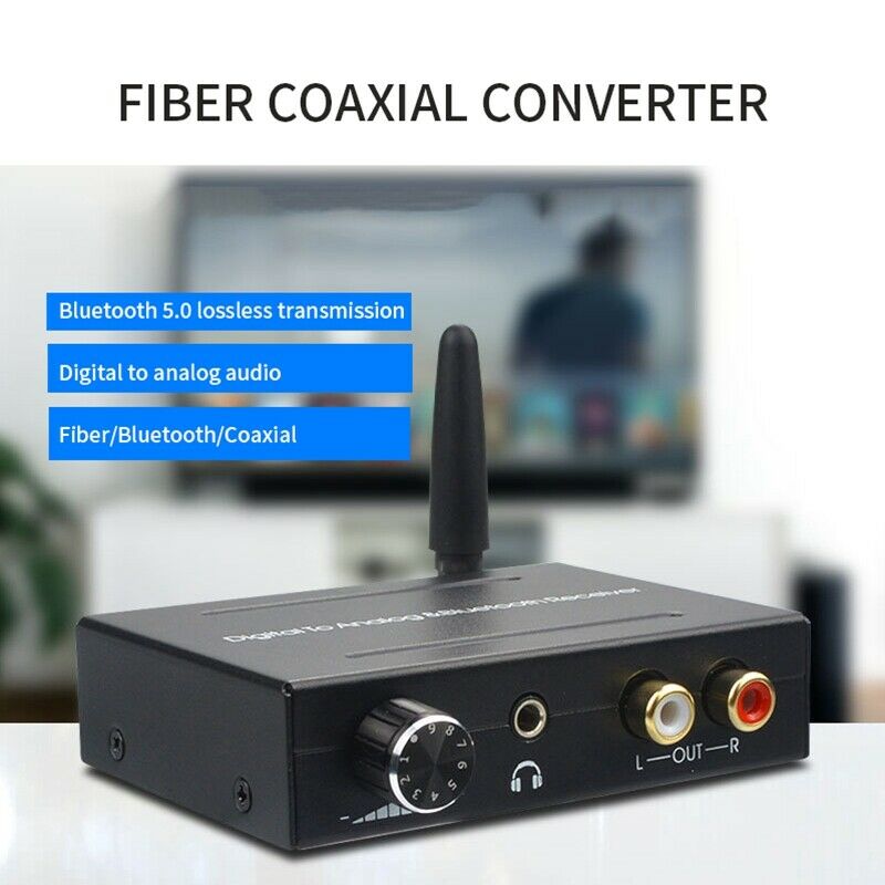 Bluetooth DAC Digital to Analog Audio Converter with Bluetooth Receiver with VM6