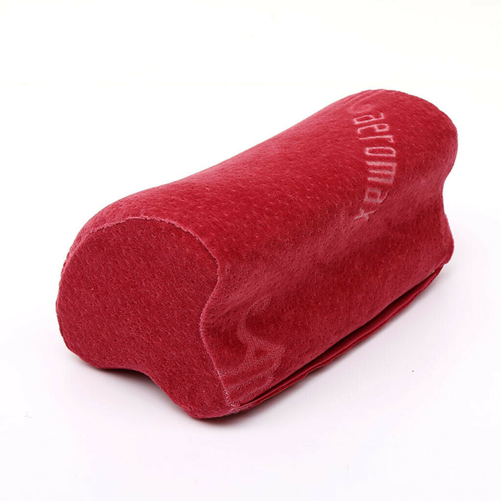 Foam Neck Support Pillow Headrest For Car Seat With Adjustable Strap Red