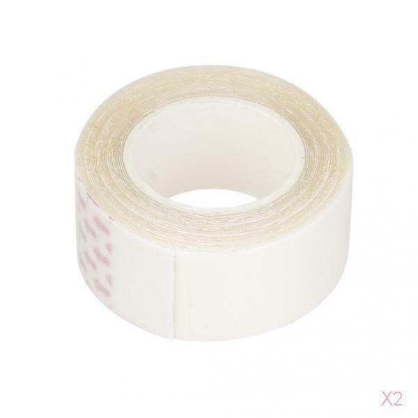 2Pcs 3 Yards Wig Tape Roll Waterproof Sweatproof Hair Extension Tapes Clear