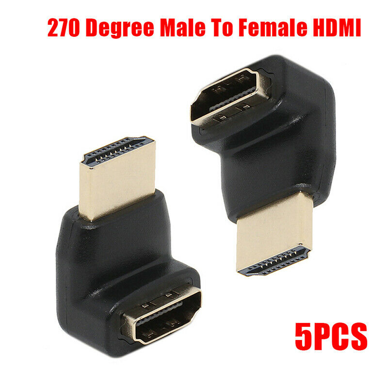 HDMI Cable Adapter Converters 270 Degree Angle Male to Fema.l8