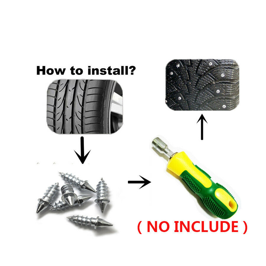 50X Winter ICE Car Truck Tire Anti-Slip steel Stud