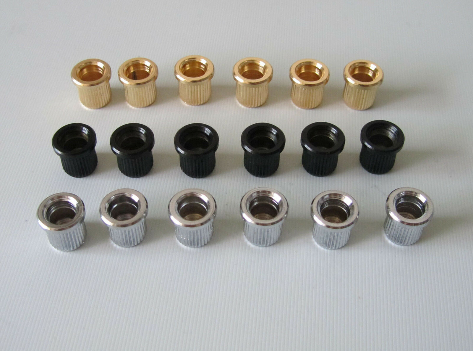 6x Nickel Guitar String Through Body 5/16" String Ferrules for USA Telecaster