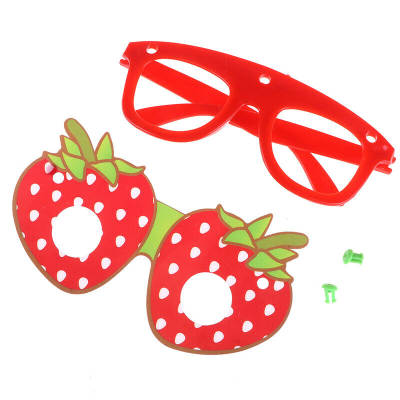 Creative Fruit Shape Kids Decorative Glasses Handmade DIY Party Sunglass .l8