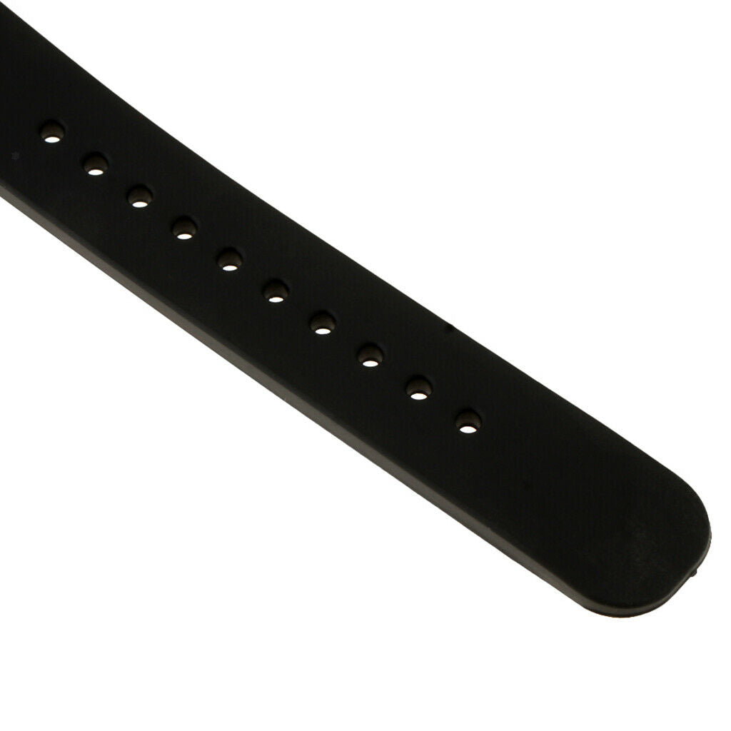 Prettyia 2pcs Quick Release Soft Silicone Rubber Dive Watch Band Strap 20mm