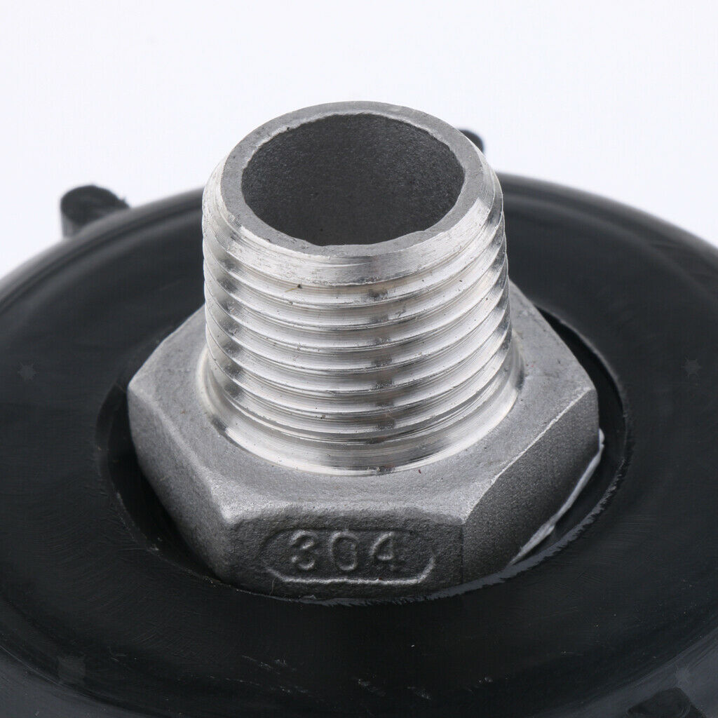 Solid IBC Tote Tank Adapter for Hoses Pipes, 1/2 inch Male, Stainless Steel and