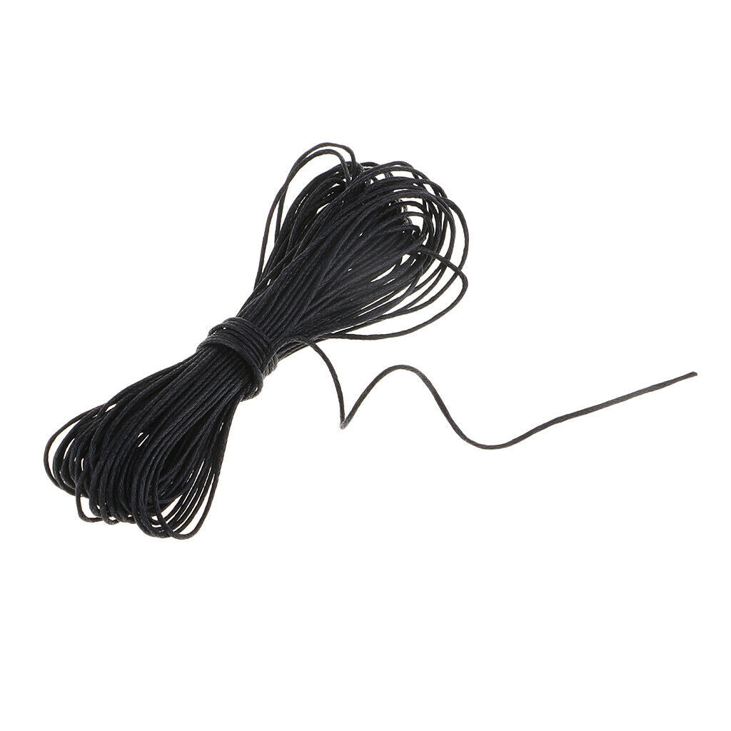 33yds Black Waxed Twist Rope Necklace DIY Charms Jewelry Making Cord