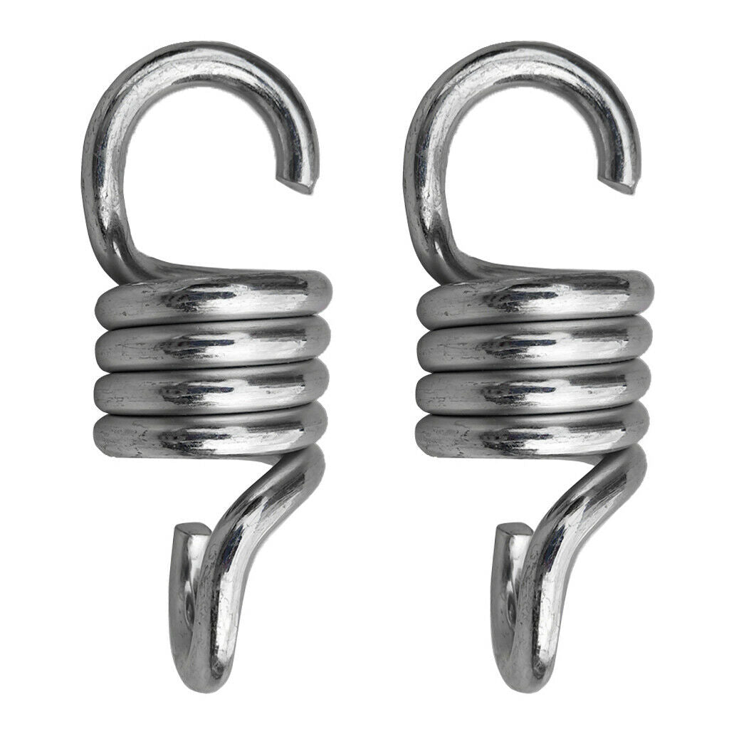 2 Pieces Heavy Duty Hangers Springs for Porch Swing Hanging Kit - 550lbs / 250kg