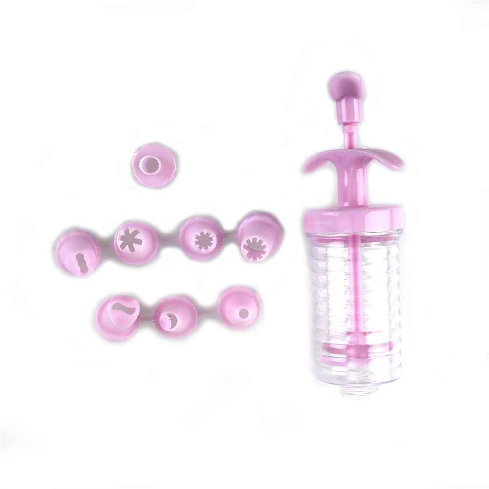 Cake Decorating Tools Cake Icing Piping Syringe Tips 8 Nozzles Tool AT.l8