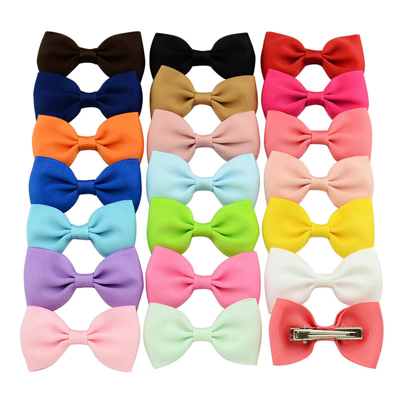 20X/lot Baby Infant Girl Costume Toddlers Hair Bows Clips Xmas Christmas F_KV SJ