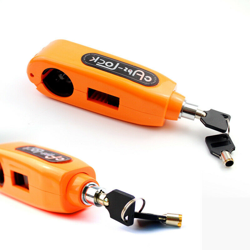 Motorcycle Scooter Handlebar Brake Lock Lever Grip Throttle Security Anti-theft