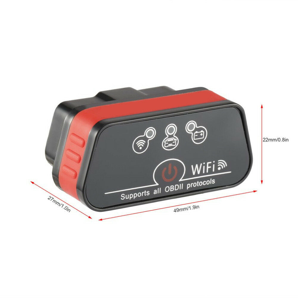 KW901 ELM327 OBDII OBD2 WiFi Car Fault Code Reader Auto Diagnostic Scanner Tool