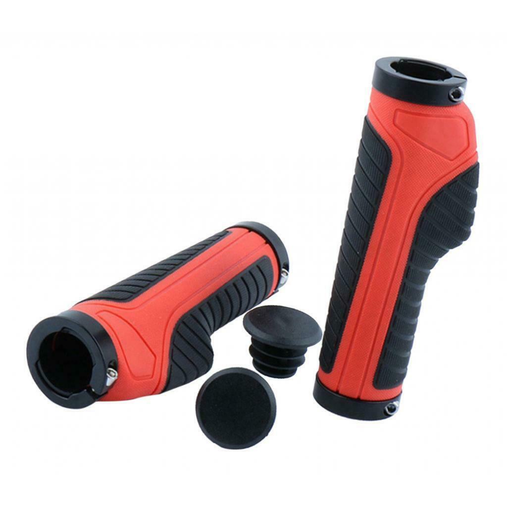 Rubber Anti-slip Bicycle Handlebar Grips Scooter Handlebar Overgrip Red