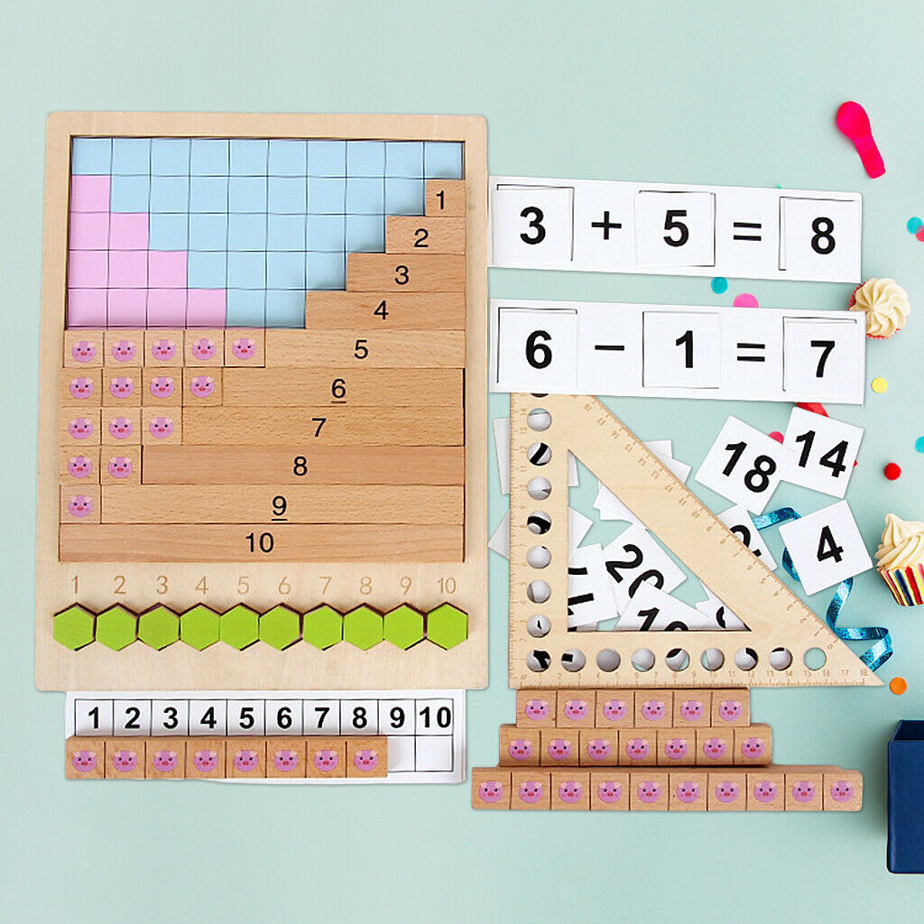 Kids Montessori Mathematics Toys Math Skills Teaching Material Festival Gift