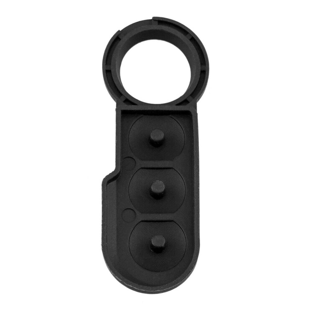 3-Button Key Fob Repair Rubber Pad Black for Fiat 500 Panda Abarth Punto @